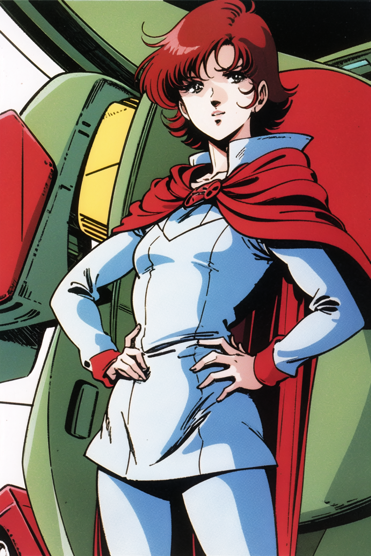 05170-4274607641-1girl, mecha, robot, retro artstyle, hands on hips, short hair, 1980s (style), red hair, pantyhose, looking at viewer, brown hai.png